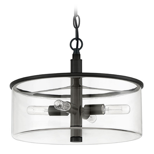 Hailie Flat Black Pendant by Craftmade Lighting
