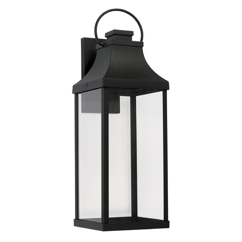 Capital Lighting Bradford 27-Inch Outdoor Wall Lantern in Black by Capital Lighting 946441BK-GL