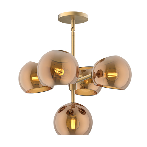 Alora Lighting Willow Brushed Gold Chandelier