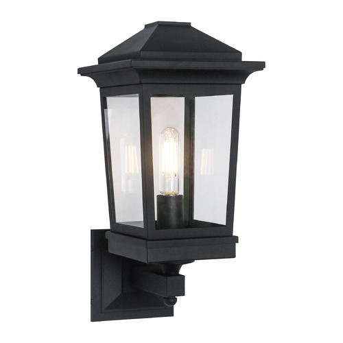 Matteo Lighting Ardenno Matte Black Outdoor Wall Light by Matteo Lighting S12001MB