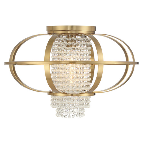 Savoy House Savoy House Lighting Idlewild Warm Brass Flushmount Light 6-5218-1-322