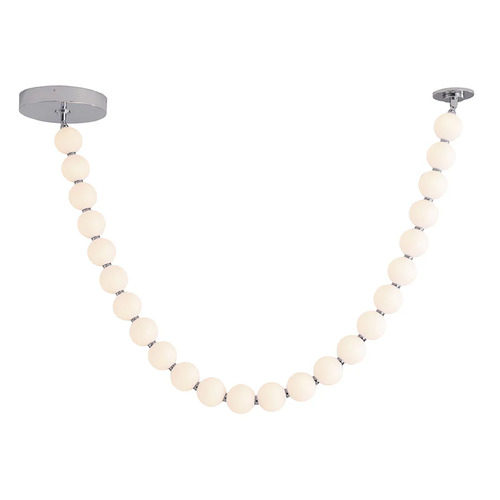 Alora Lighting Akoya Chrome LED Pendant Light with Globe Shade