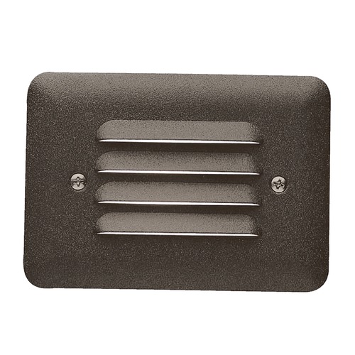 Kichler Lighting 12V Mini Louvered Step Light in Textured Architectural Bronze by Kichler Lighting 15072AZT