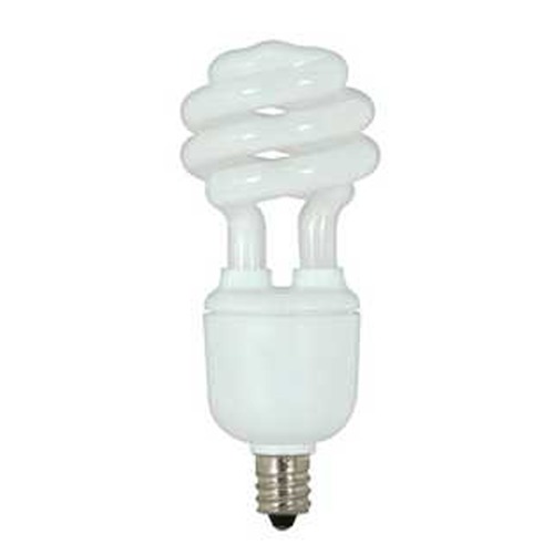 Satco Lighting 13-Watt Cool White Candelabra Base Compact Fluorescent Light Bulb S7365