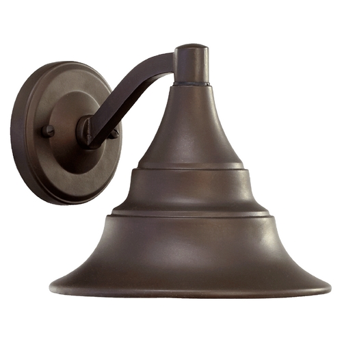 Farmhouse Outdoor Wall Light Oiled Bronze Sombraby by Quorum Lighting