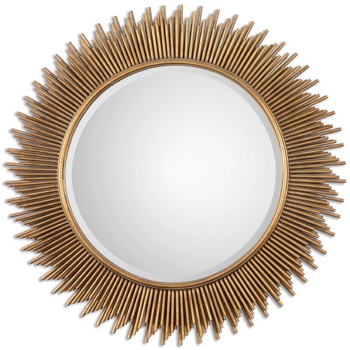 Marlo Round Gold Mirror by Uttermost Lighting