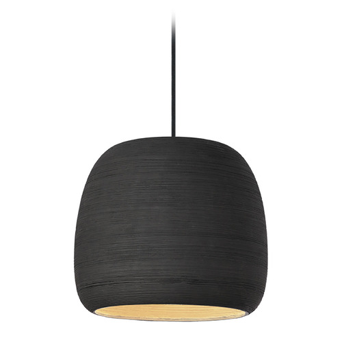 Visual Comfort Modern Collection Karam Large 2700K LED Pendant in Black by Visual Comfort Modern 700TDKRMPSBB-LED927