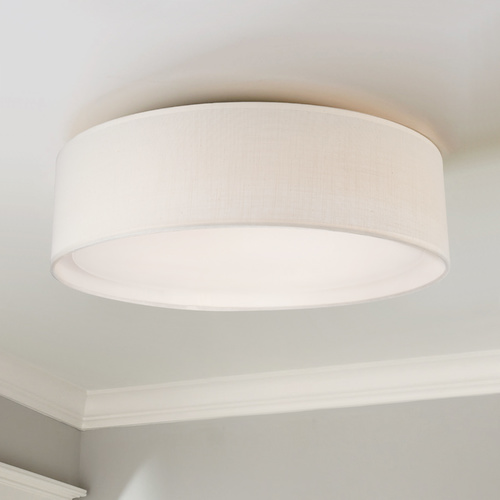 Kuzco Lighting Modern White LED Flush Mount with White Shade by Kuzco Lighting FM7916-WH