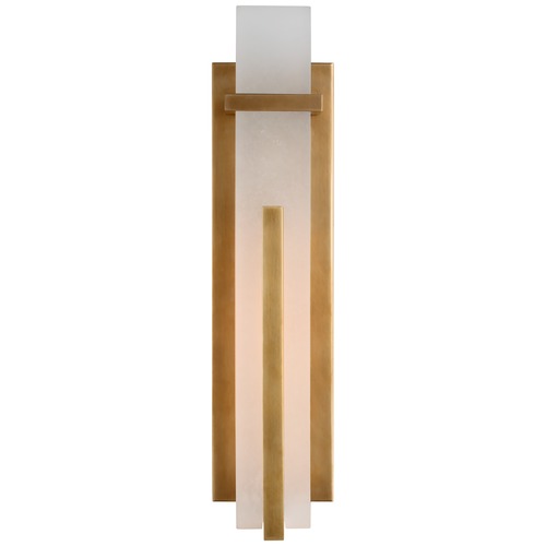 Visual Comfort Signature Collection Ian K. Fowler Malik Large Sconce in Antique Brass by Visual Comfort Signature S2910HABALB