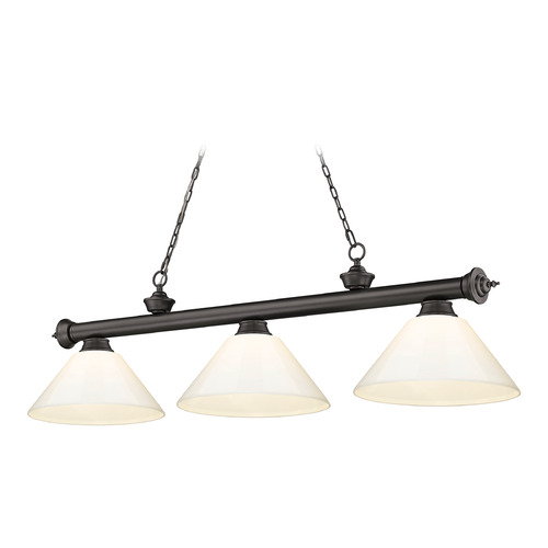 Cordon Bronze Billiard Light by Z-Lite