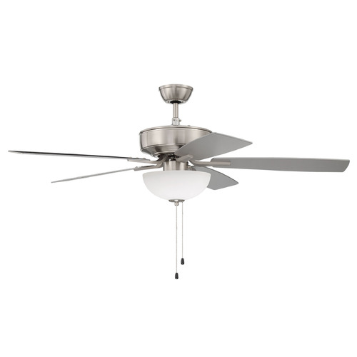 Craftmade Lighting Pro Plus 211 Brushed Polished Nickel LED Ceiling Fan by Craftmade Lighting P211BNK5-52BNGW