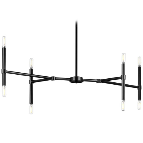 Progress Lighting Arya Matte Black Chandelier