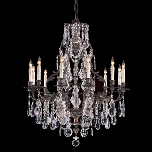 Metropolitan Lighting Crystal Chandelier in Oxide Brass Finish N950201