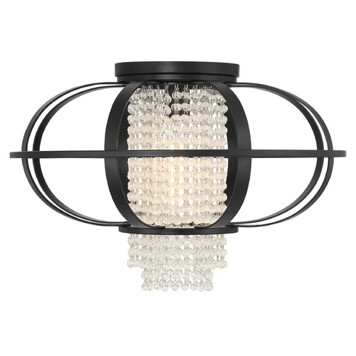 Savoy House Lighting Idlewild Matte Black Flushmount Light
