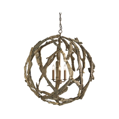 Pendant Light in Natural Finish