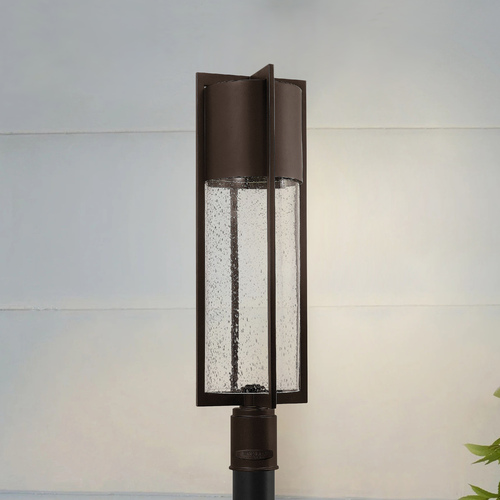 Seeded Glass Post Light Bronze by Hinkley Lighting