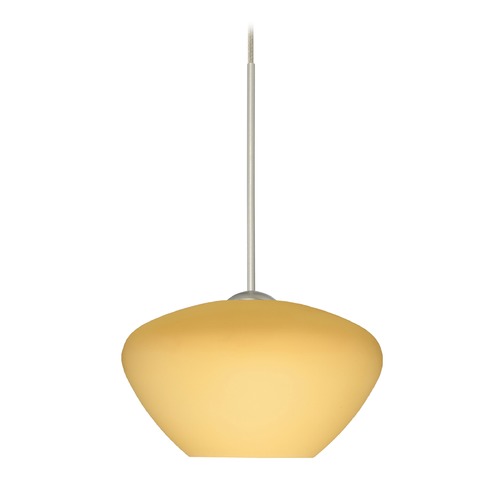 Besa Lighting Besa Lighting Peri Satin Nickel Mini-Pendant Light 1XT-5410VM-SN