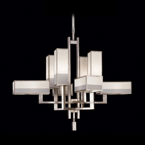 Fine Art Lamps Perspectives Silver Leaf Chandelier