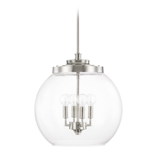 Capital Lighting Mid Century 15.50-Inch Pendant in Polished Nickel by Capital Lighting 321142PN