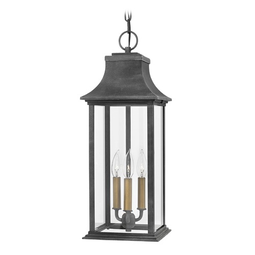 Outdoor Hanging Lantern Aged Zinc by Hinkley Lighting