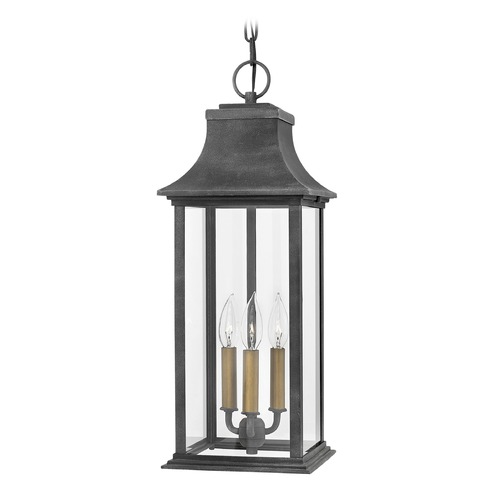 Hinkley Outdoor Hanging Lantern Aged Zinc by Hinkley 2932DZ