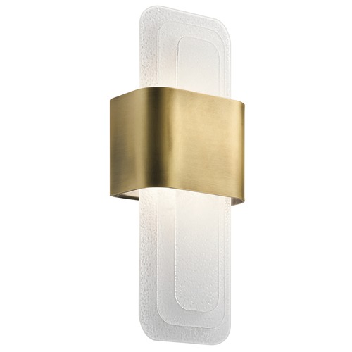 Kichler Lighting Serene 17-Inch LED Sconce in Natural Brass by Kichler Lighting 44162NBRLED