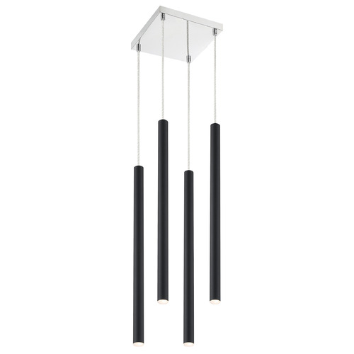 Z-Lite Forest Chrome LED Multi-Light Pendant by Z-Lite 917MP24-MB-LED-4SCH