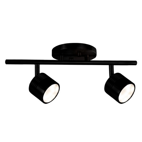 Lyra 2-Light Fixed LED Track in Black by Kuzco Lighting