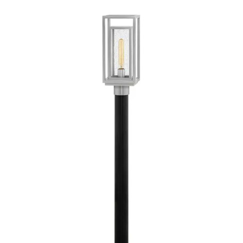 Hinkley Republic 17-Inch 12V LED Post Light in Nickel by Hinkley Lighting 1001SI-LV