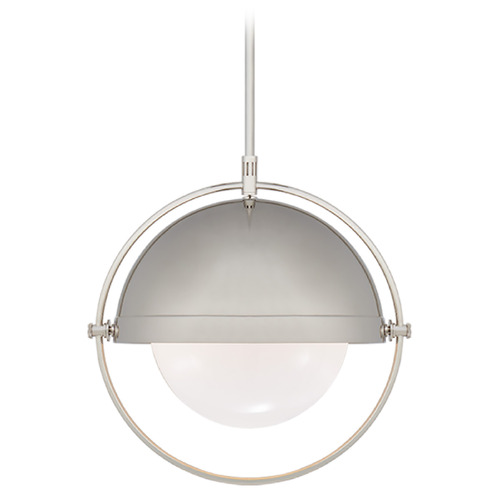 Visual Comfort Signature Collection Thomas OBrien Decca Orbital Pendant in Nickel by Visual Comfort Signature TOB5747PNWG