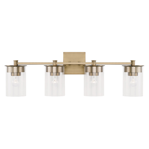 HomePlace by Capital Lighting Mason 29.5-Inch Vanity Light in Aged Brass by HomePlace Lighting 146841AD-532