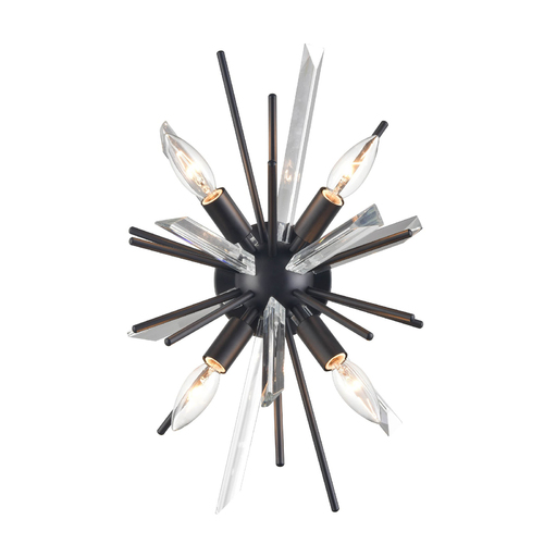 Palisades 19-Inch High Wall Sconce in Black by Avenue Lighting