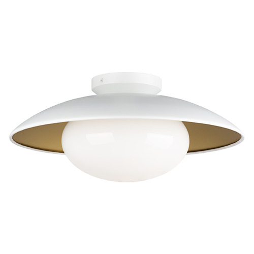 Matteo Lighting Hatley White Flush Mount by Matteo Lighting M13121WHOP