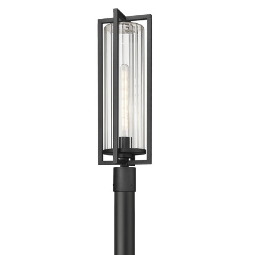 Z-Lite Aura Black Post Light