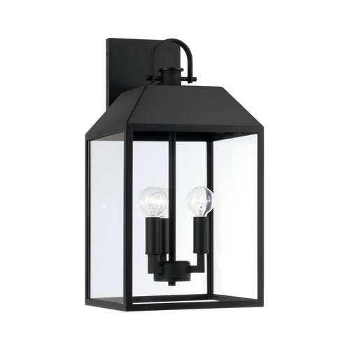 Capital Lighting Nelson Black Outdoor Wall Light