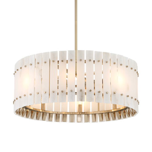 Bardon 8-Light Pendant in Celeste Brass by Metropolitan Lighting