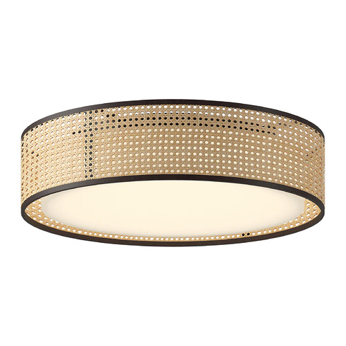 Alora Lighting Lyla Rattan LED Flushmount Light