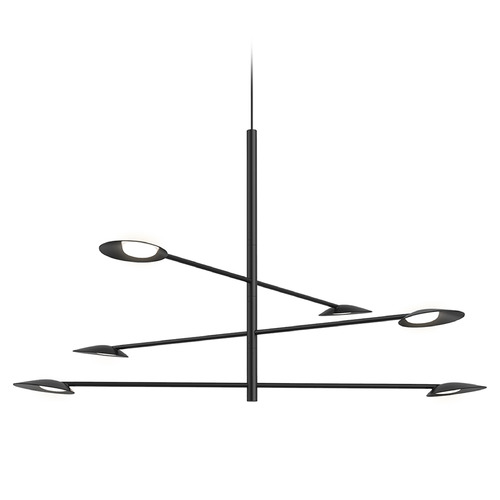 Kuzco Lighting Ryan Pauly Rotaire Black LED Chandelier