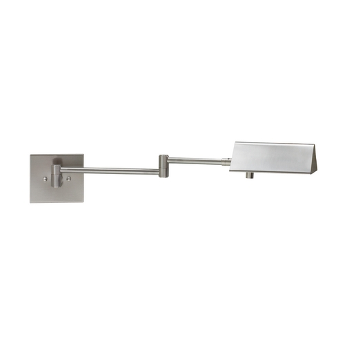 Pinnacle Swing-Arm Lamp in Satin Nickel by House of Troy Lighting
