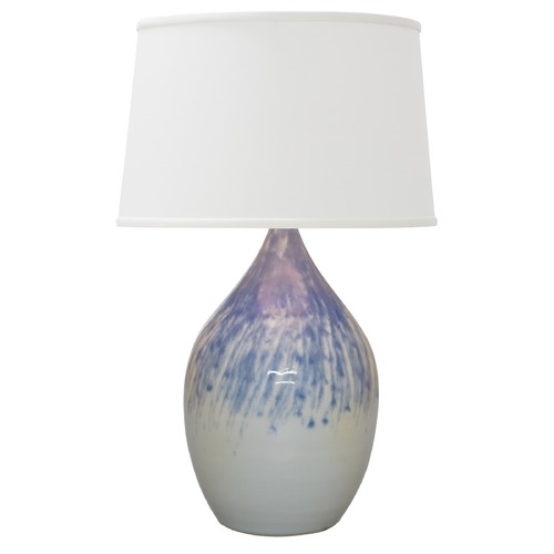 Scatchard Stoneware Decorated Gray Table Lamp by House of Troy Lighting