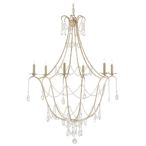 Currey and Company Lighting Elizabeth Chandelier in Silver Granello by Currey & Company 9000-0067