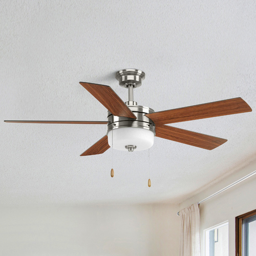 Progress Lighting Verada Brushed Nickel LED Ceiling Fan by Progress Lighting P2558-0930K