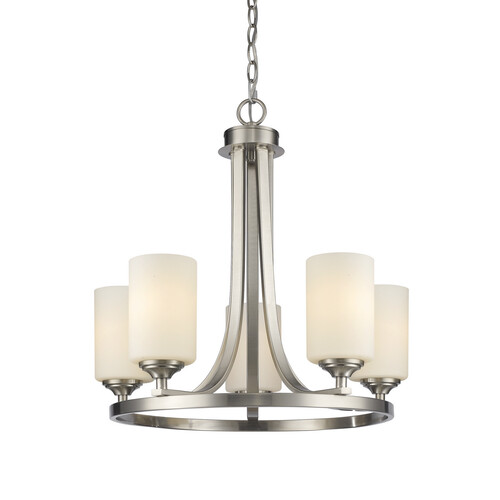 Z-Lite Bordeaux Brushed Nickel Chandelier by Z-Lite 435-5BN