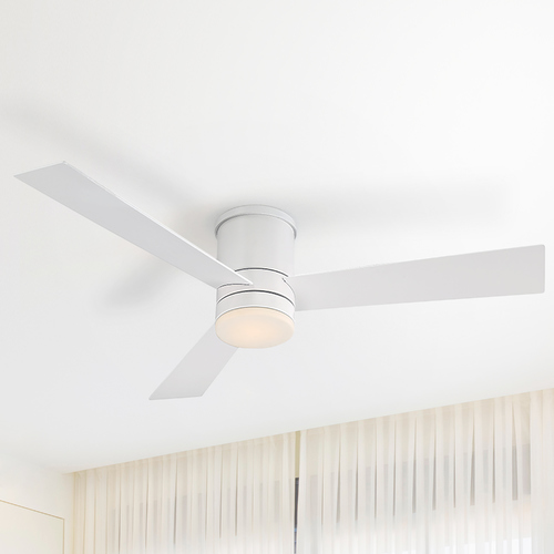 Modern Forms by WAC Lighting Modern Forms Matte White 52-Inch LED Smart Ceiling Fan 2700K 1600LM FH-W1803-52L-27-MW