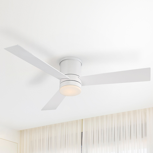 Axis 52-Inch LED Smart Outdoor Hugger Fan in Matte White 2700K by Modern Forms
