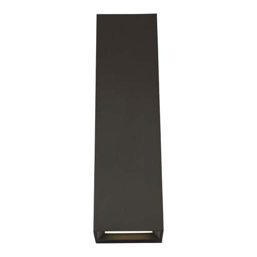 Visual Comfort Modern Collection Sean Lavin Pitch 19-Inch 3000K LED Outdoor Wall Light in Bronze by Visual Comfort Modern 700OWPIT19Z-LED930