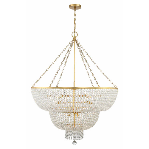 Rylee 48.50-Inch Wide Chandelier in Gold by Crystorama Lighting
