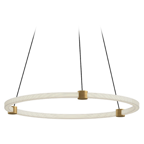 Bruni Brushed Gold LED Pendant by Kuzco Lighting