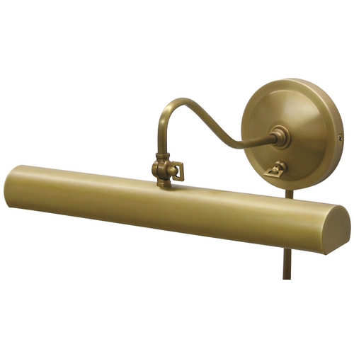 Library Adjustable Picture Light in Weathered Brass by House of Troy Lighting