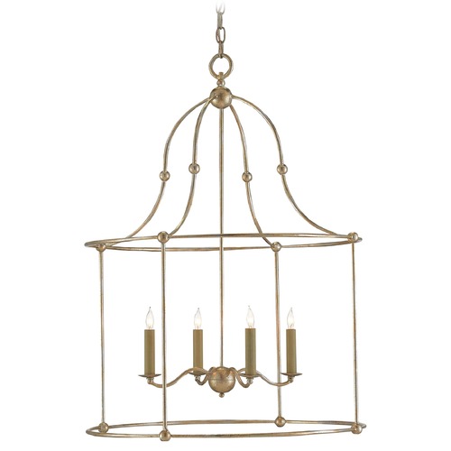 Currey and Company Lighting Fitzjames Pendant in Silver Granello by Currey & Company 9000-0068